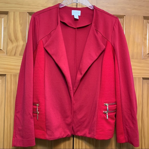 Chico's Jackets & Blazers - Chico’s Red Blazer/Jacket Large